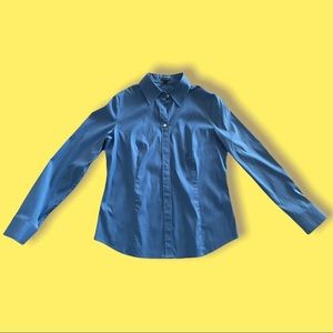 Ann Taylor Button Down Long-Sleeve Blouse - Size S